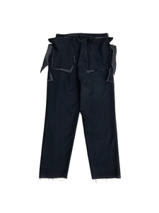Sulvam - Outer Pocket Slacks - AW25 - BLACK